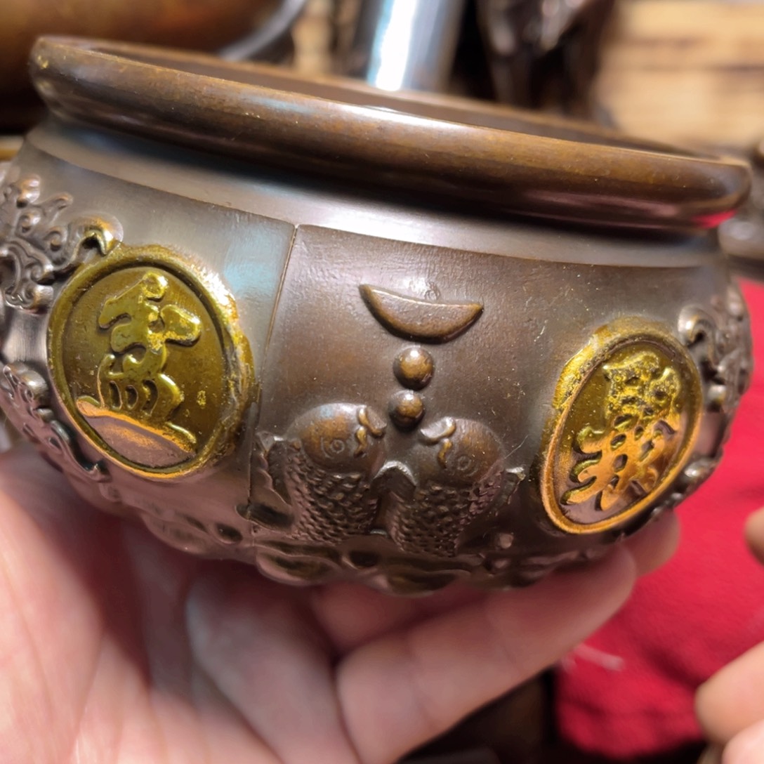 铜器摆件手把便宜漏