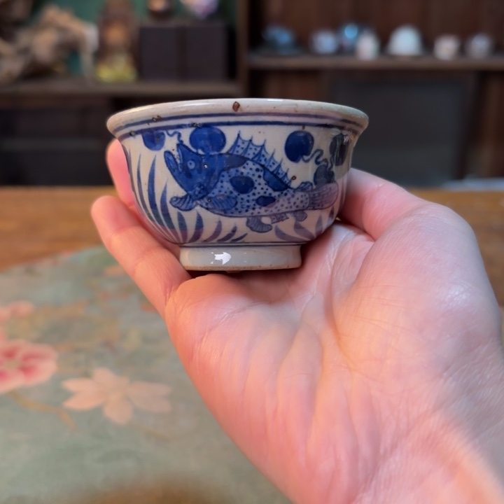 柴烧纯手工手绘陶瓷