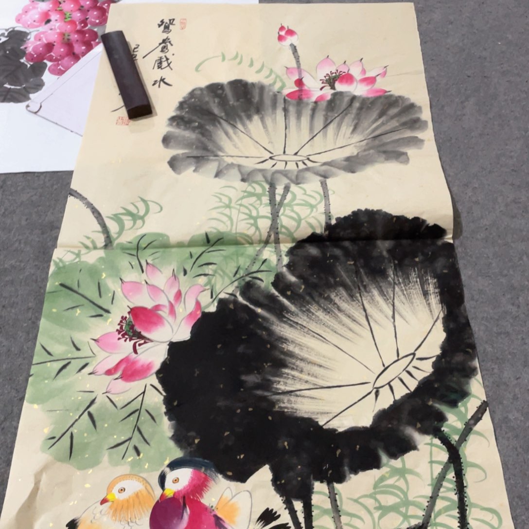 国画国画作品画心一张