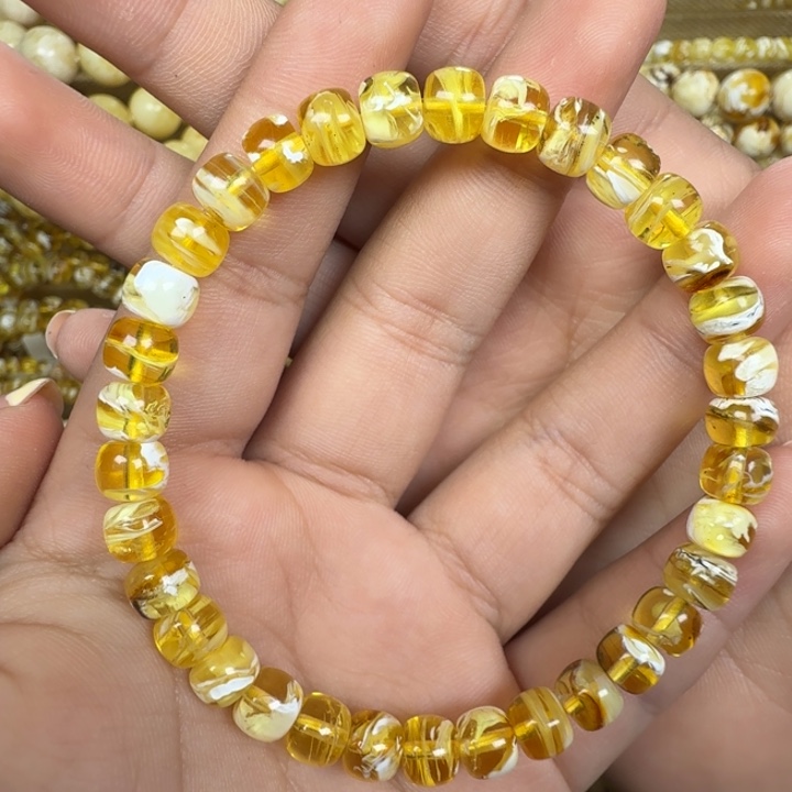 琥珀未镶嵌手绳7m