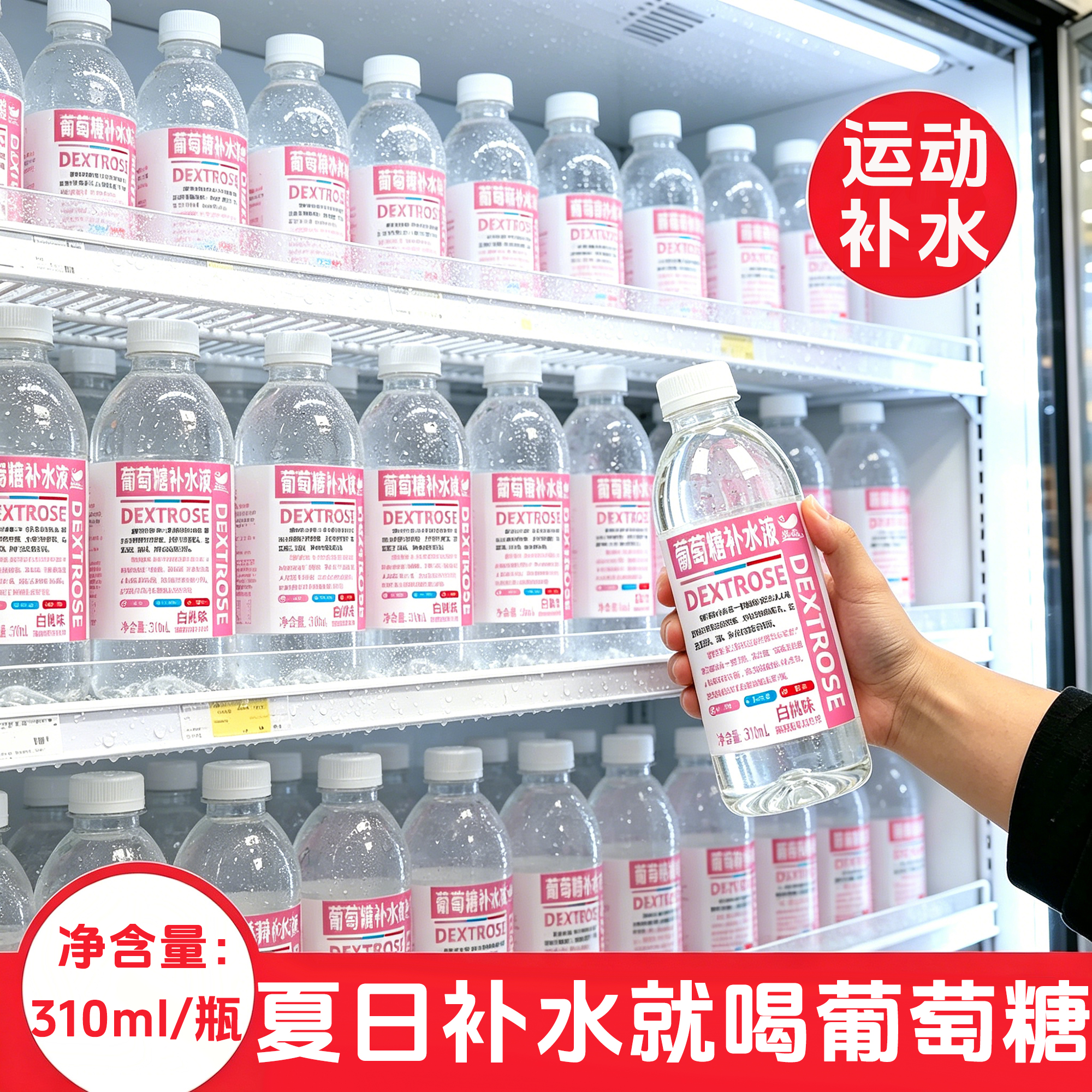 愈润泉补水液（蜜桃味）310ML*24瓶