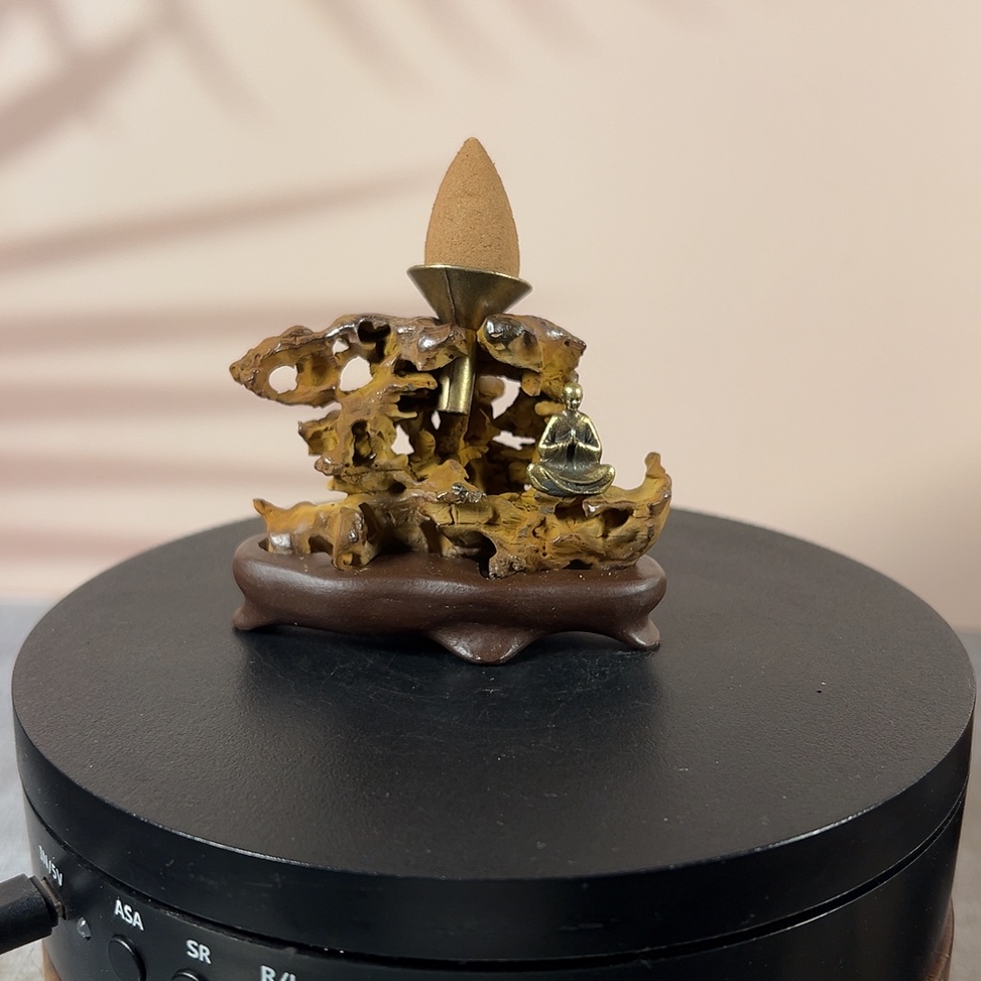 成***益紫泥太湖水石茶台摆件