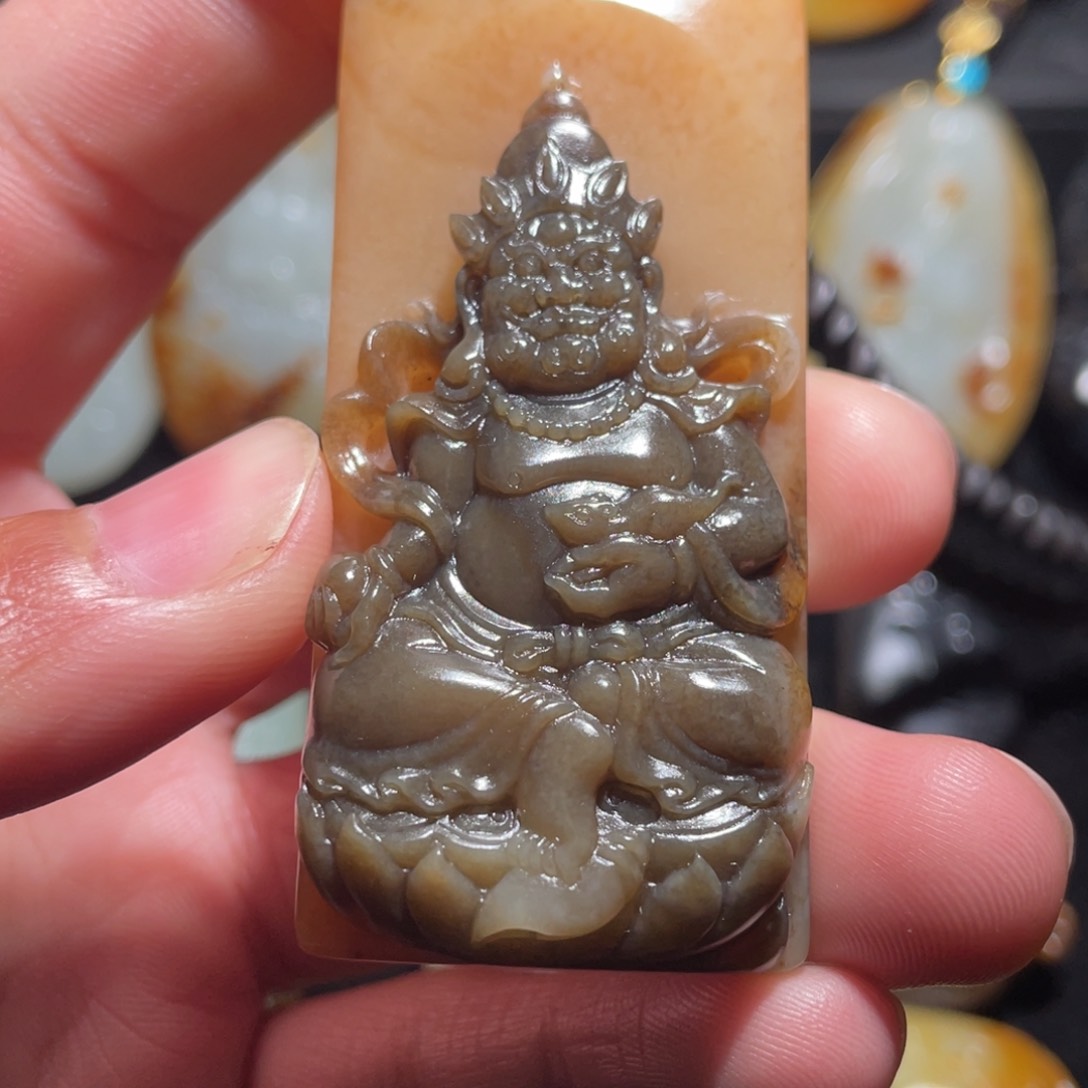 和田玉挂件未镶嵌口***水