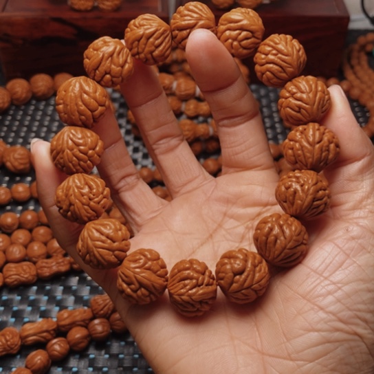 桃核手串龙纹桃核