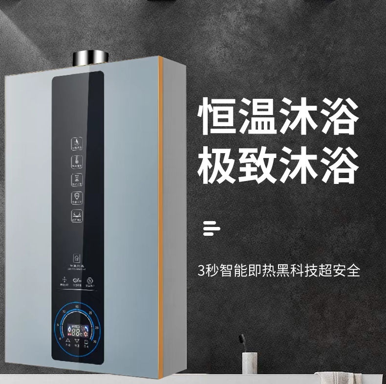 家用天然气强排式智能恒温大容量燃气热水器