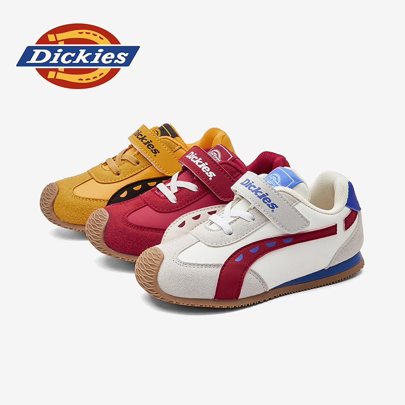 Dickies复古鞋儿童运动鞋2025新款男女童时尚防滑耐磨透气跑步鞋