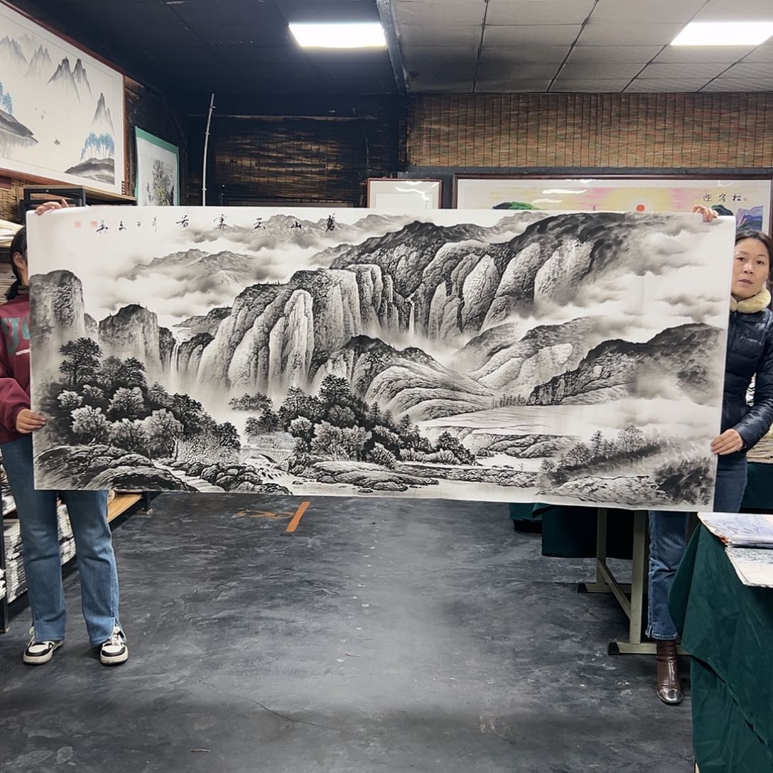 国画408 花鸟在树丛的中央是鸟