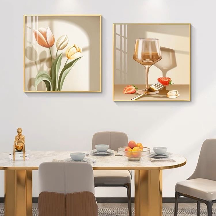 【餐厅】两联电表箱装饰画简约客厅配电箱挂画北欧遮挡开关餐厅壁画