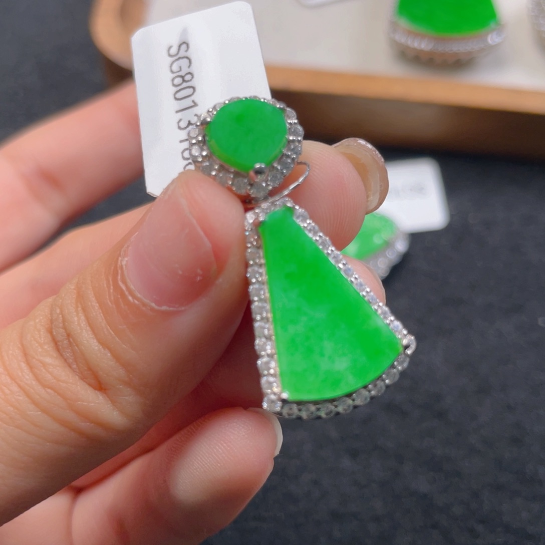 翡翠颈饰银S925镶嵌b n n n n