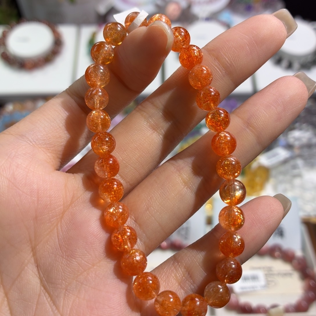 手串长石未镶嵌金太阳6+