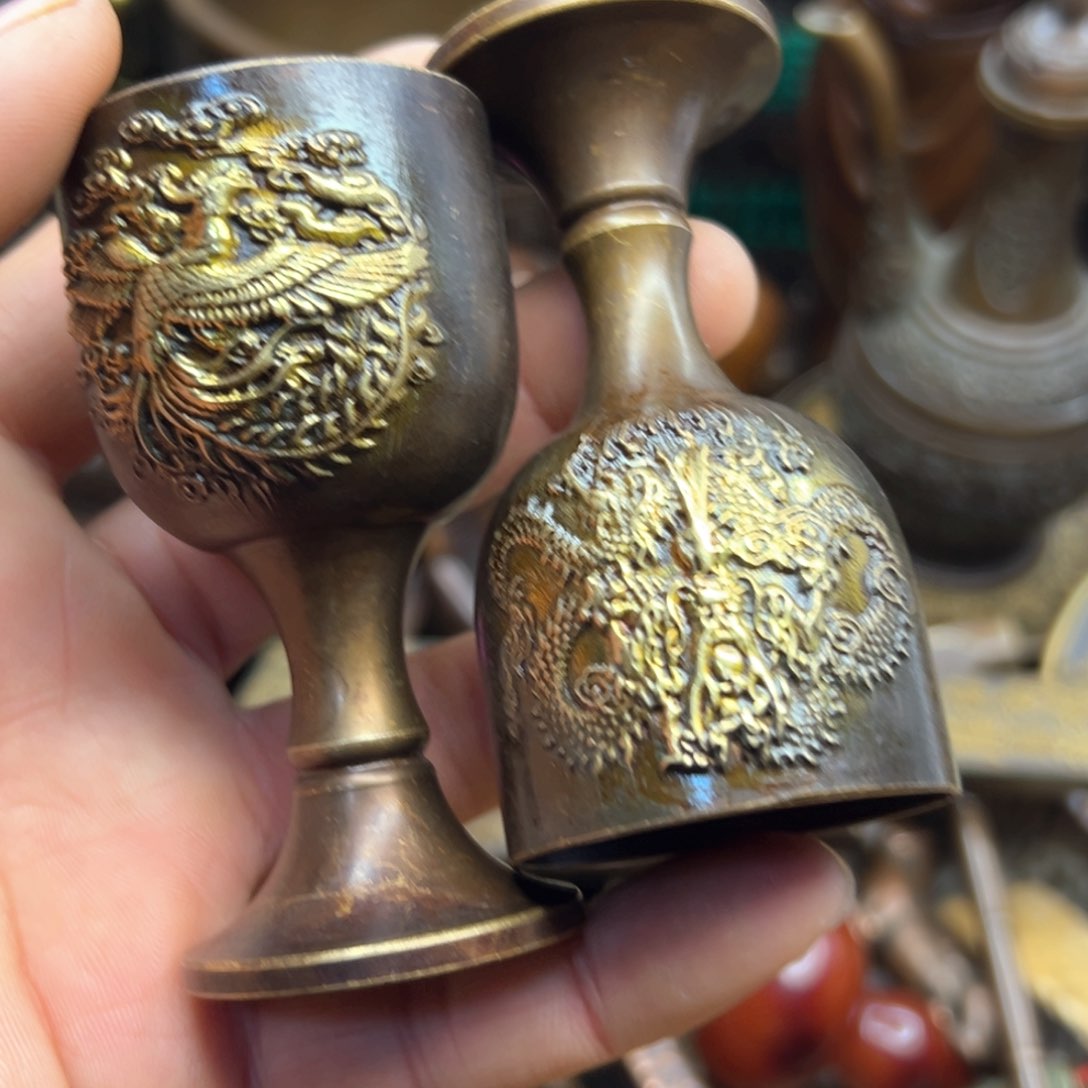 铜摆件欢迎欢迎你