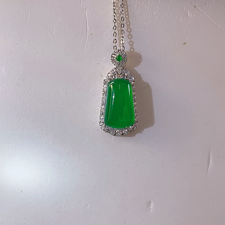 玛瑙/玉髓吊坠(赠链)银S925镶嵌菲*