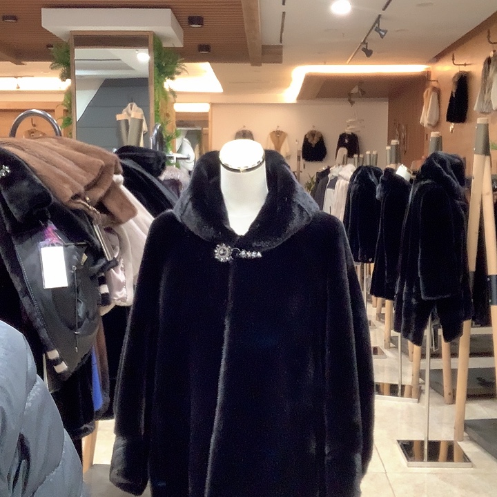 水貂毛进口短二黑色水貂