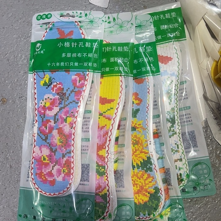 双面棉麻春夏秋冬花➕字45码一套