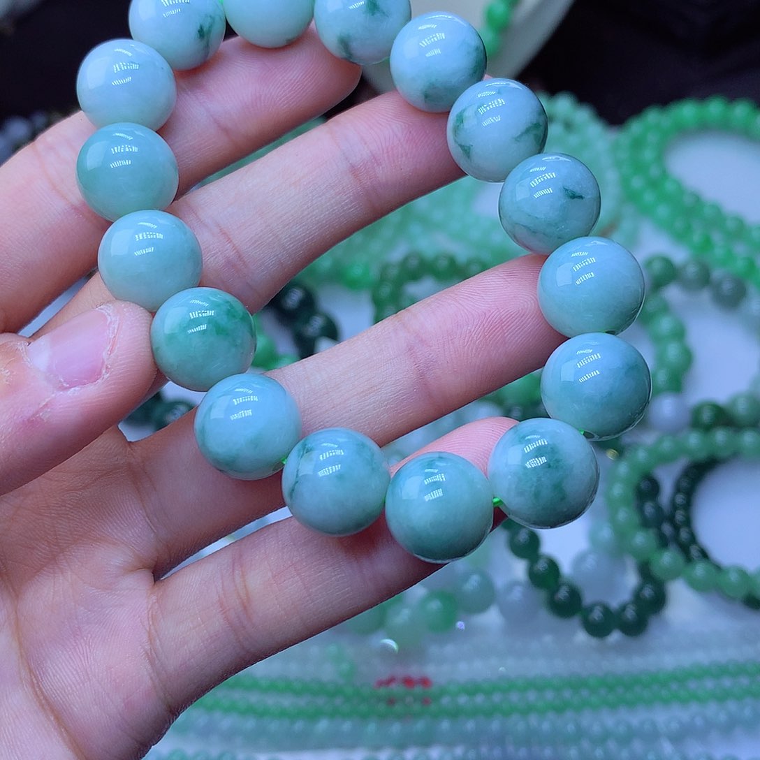 翡翠毛衣链未镶嵌13