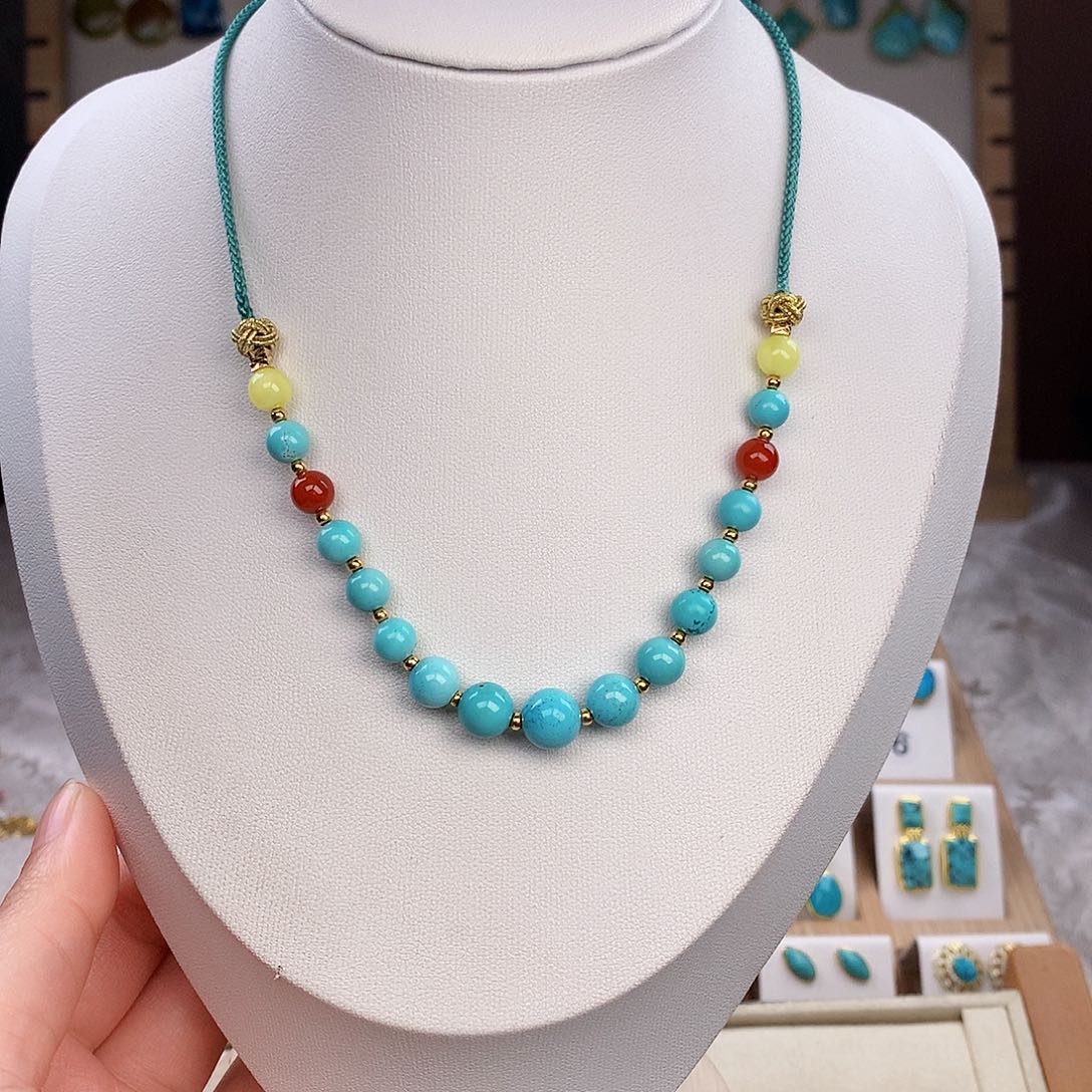 绿松石耳饰未镶嵌