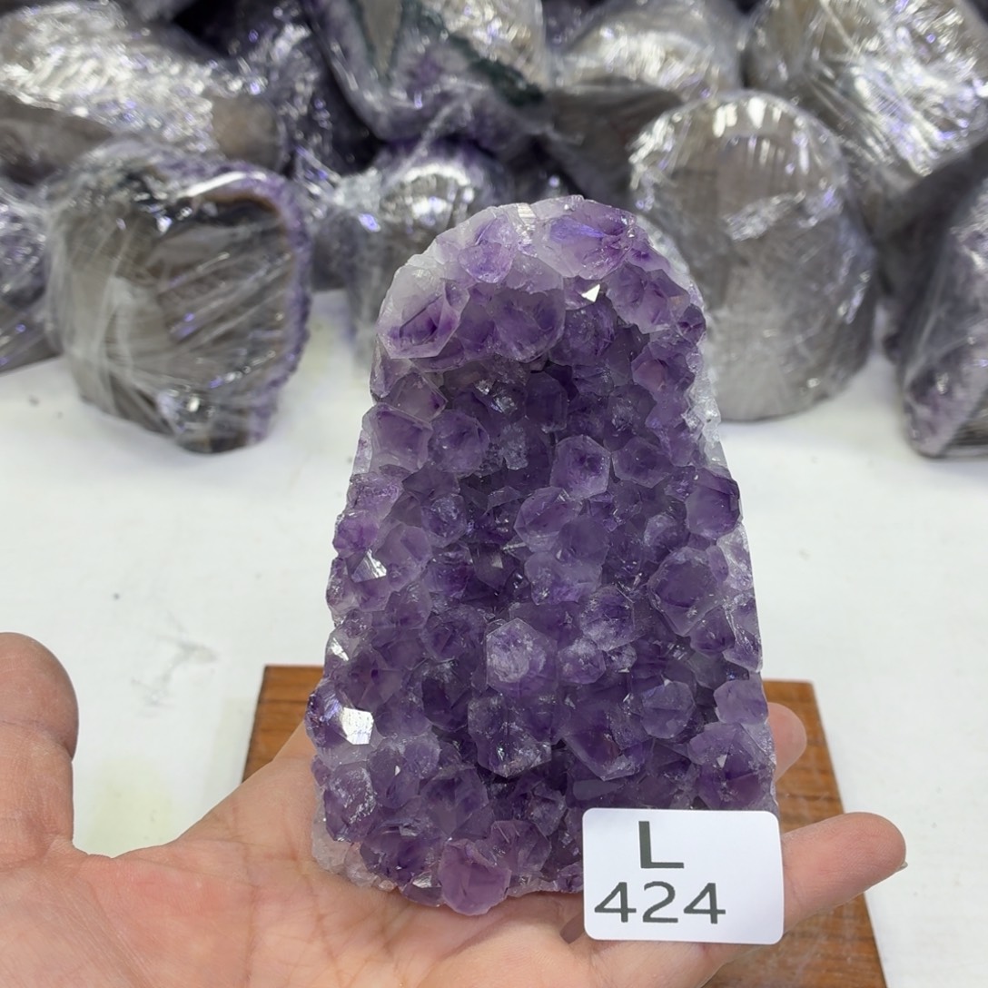 水晶未镶嵌摆件天然紫水晶