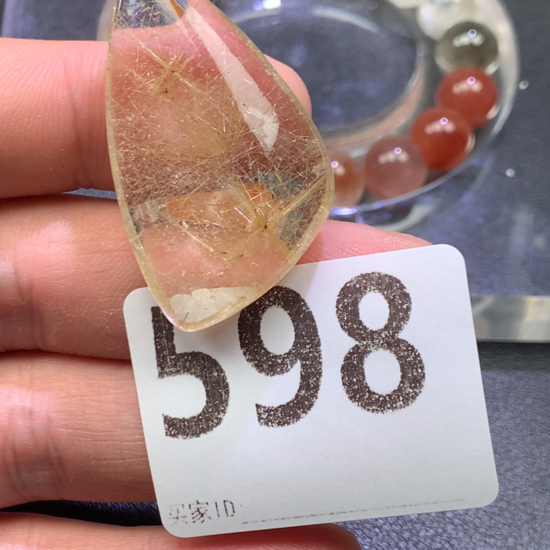 发***富水晶颈饰未镶嵌天然水晶石吊坠