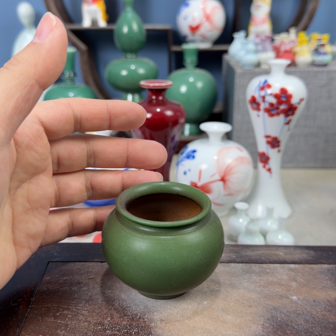 陶瓷手工小花器摆件