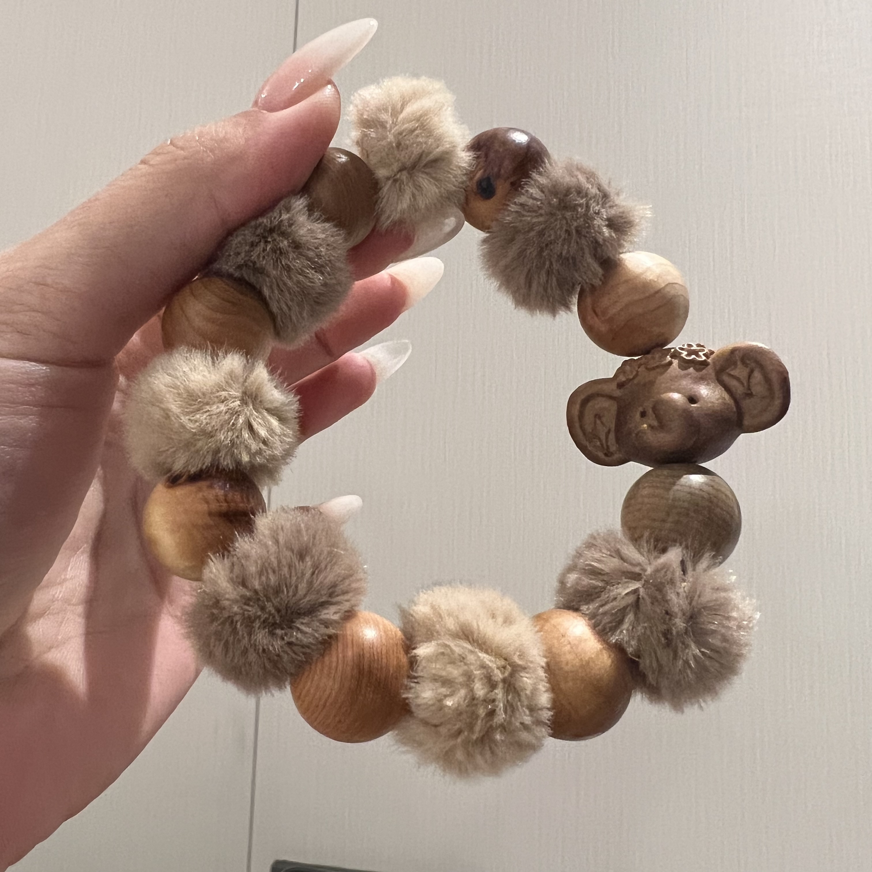 檀木可爱造型柚木