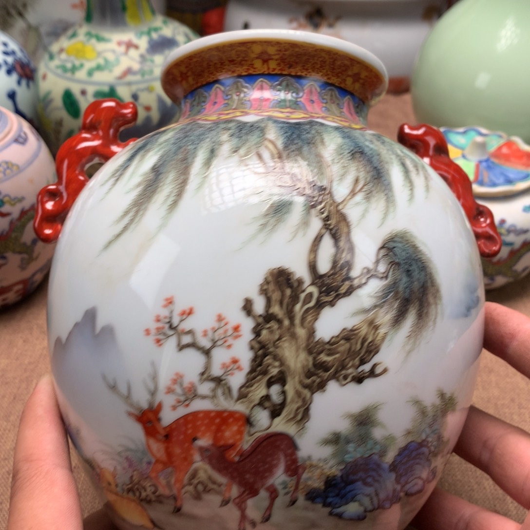 摆件景德镇陶瓷花瓶