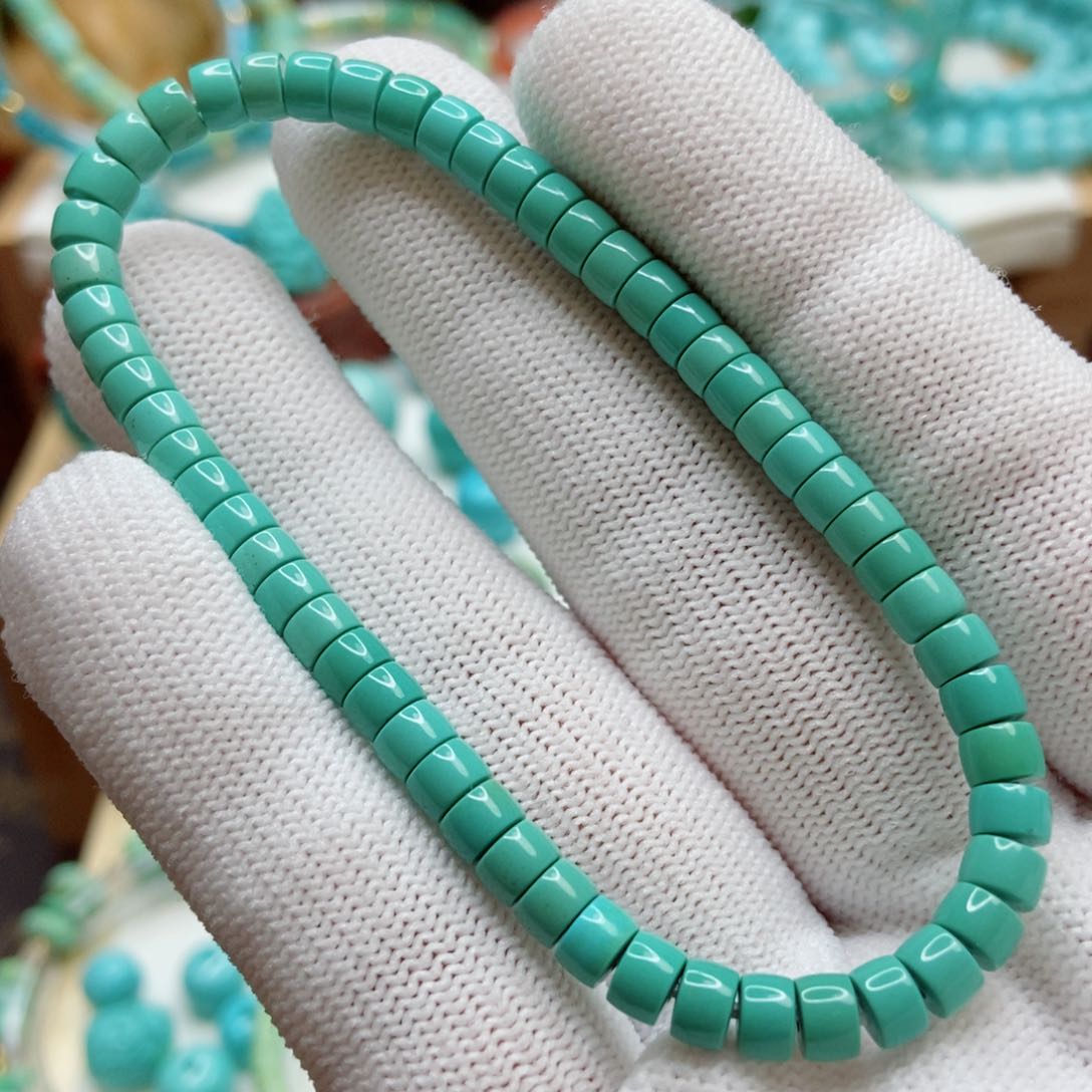 绿松石珠子未镶嵌
