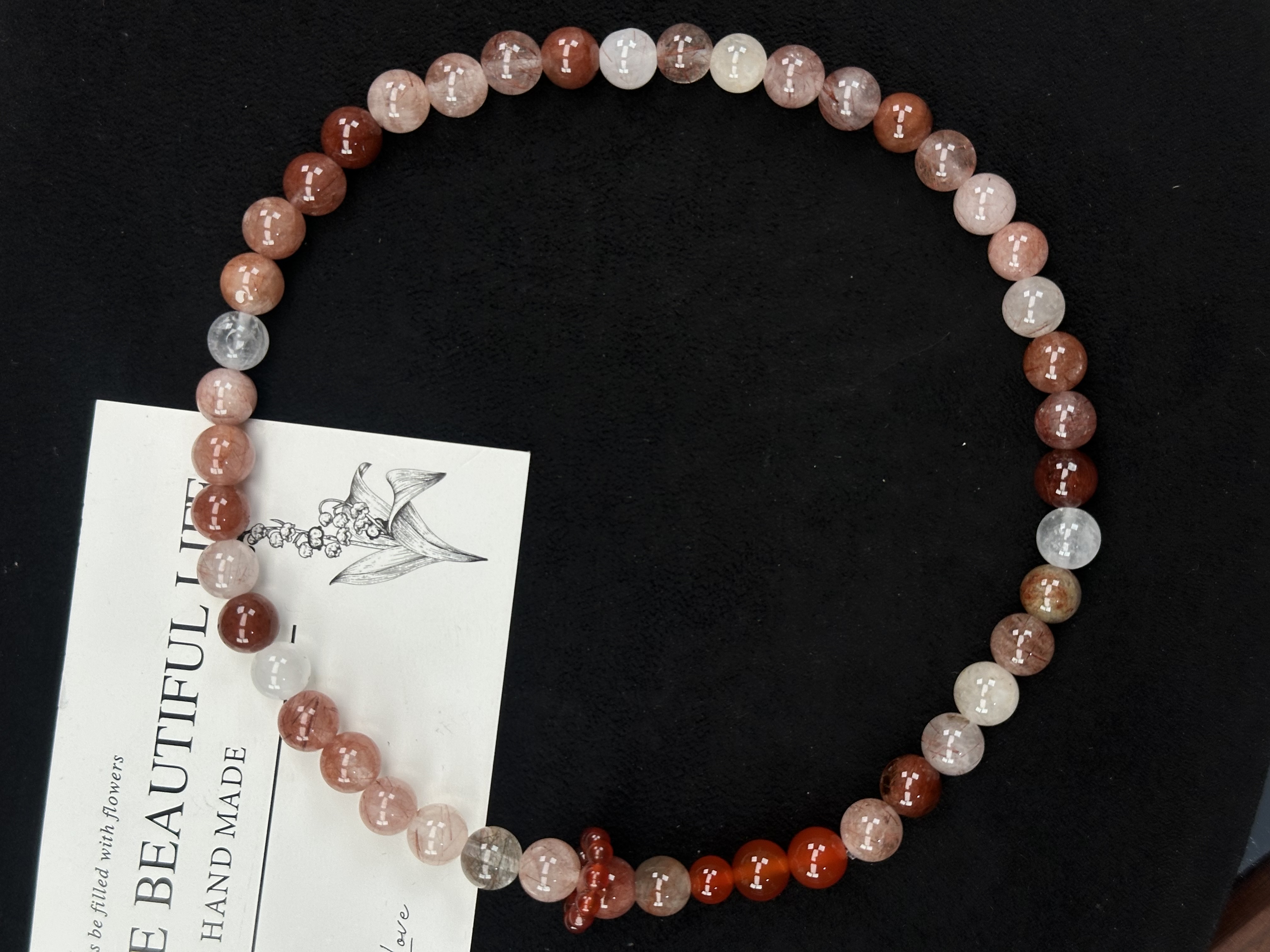 【新人必入】口碑高品质天然红兔毛双圈手串卡8.5+多样性发一 s15