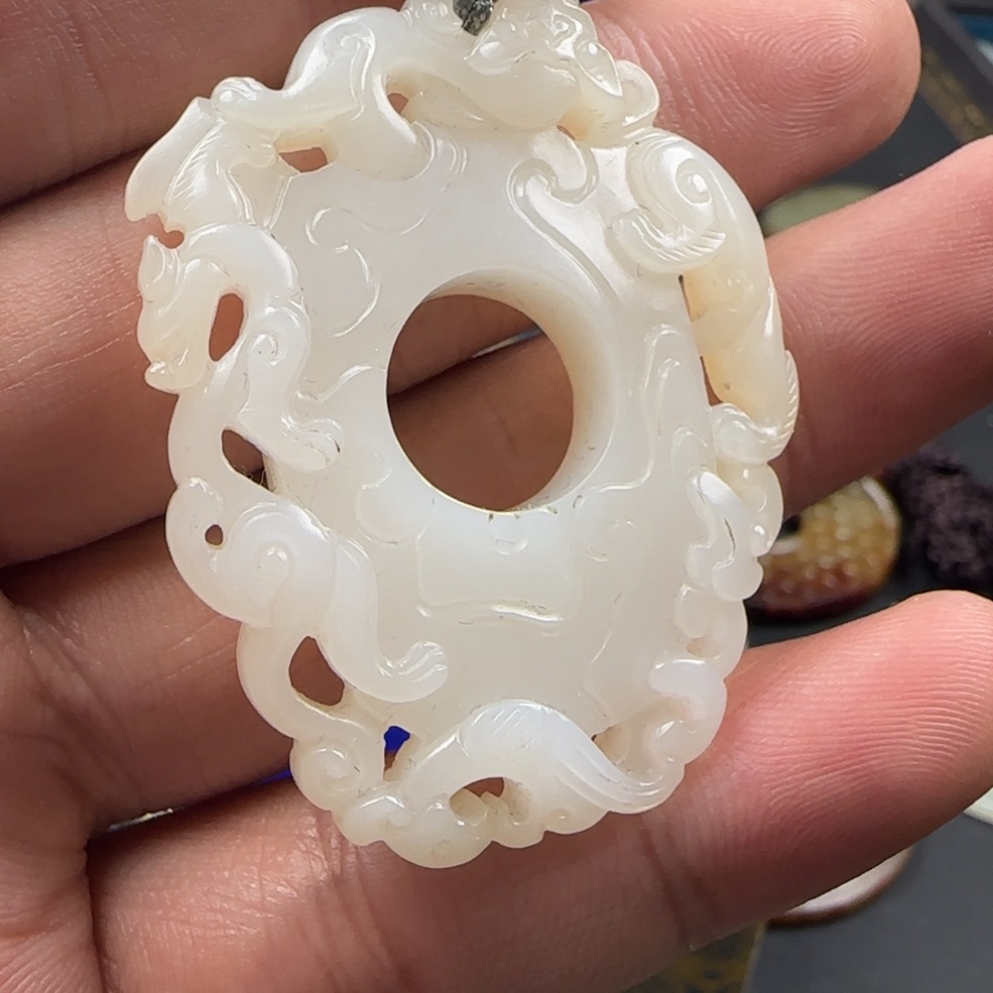 和田玉未镶嵌颈饰C*7