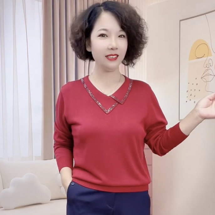 602女士不规则领天丝衫