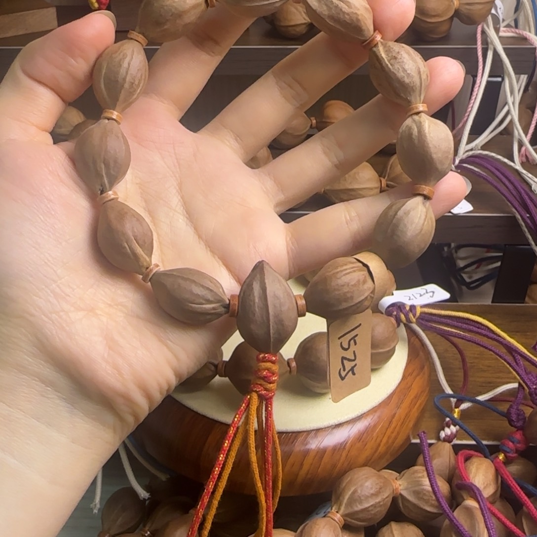 橄榄核手串梅林铁核三花鲨鱼1525