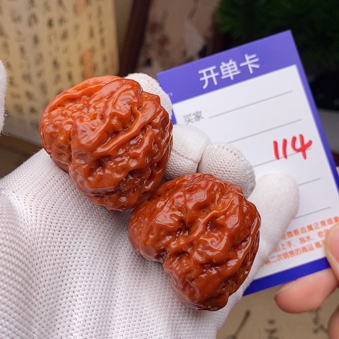 文玩核桃把件38蛤蟆头114