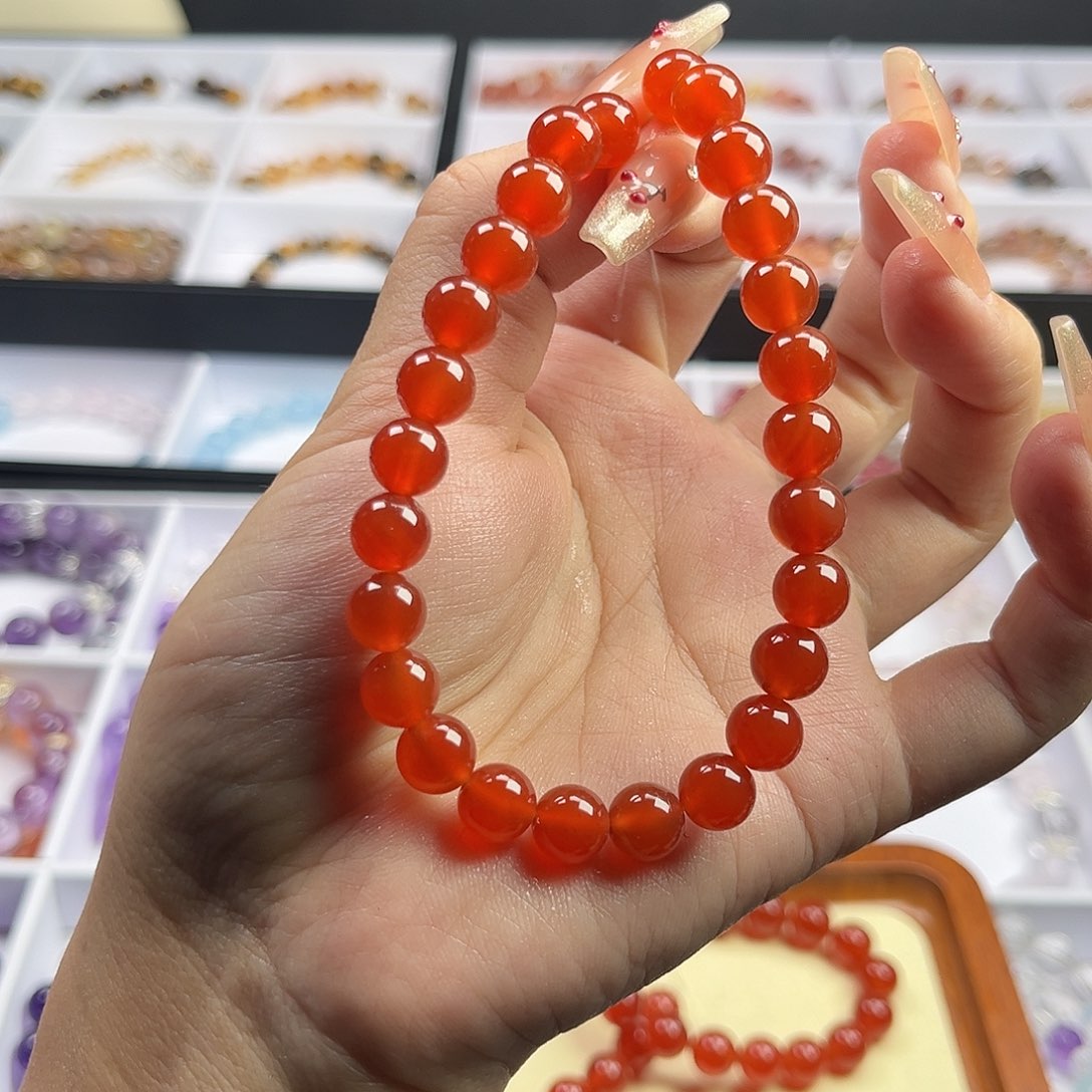 玛瑙/玉髓手串未镶嵌·***?