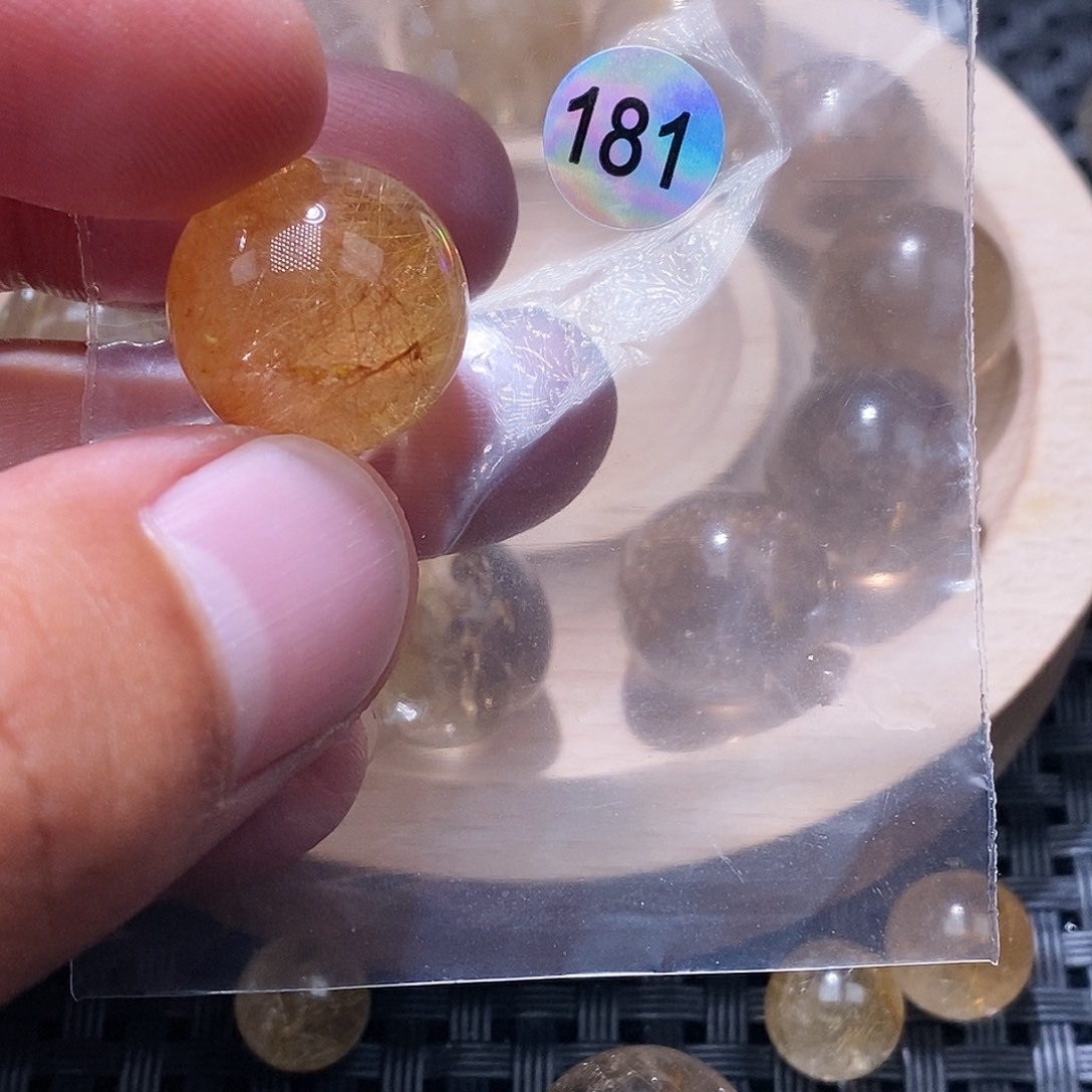 曰***方手链未镶嵌发晶天然水晶