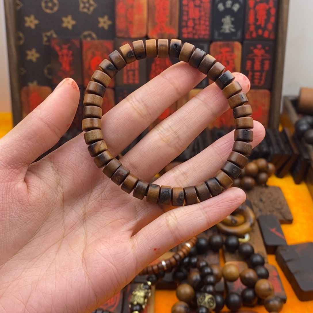 枣木雷击枣木药片珠