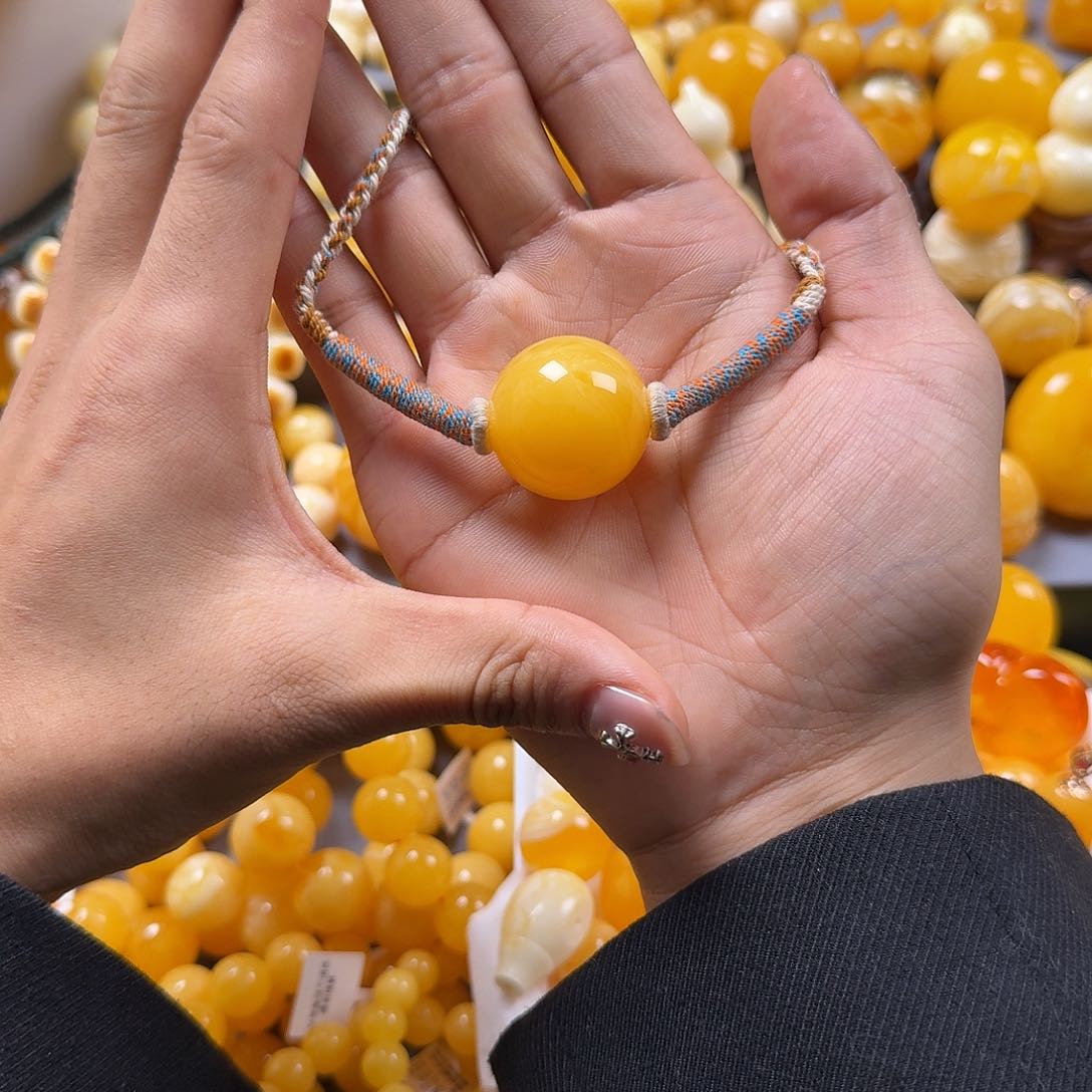 琥珀珠宝奇石未镶嵌26mm