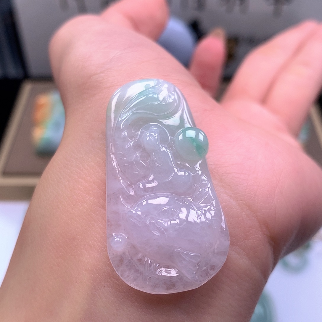 翡翠未镶嵌吊坠(不含链)