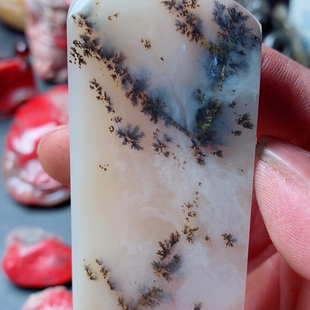 昌化鸡血石支*疏昌化水草印章