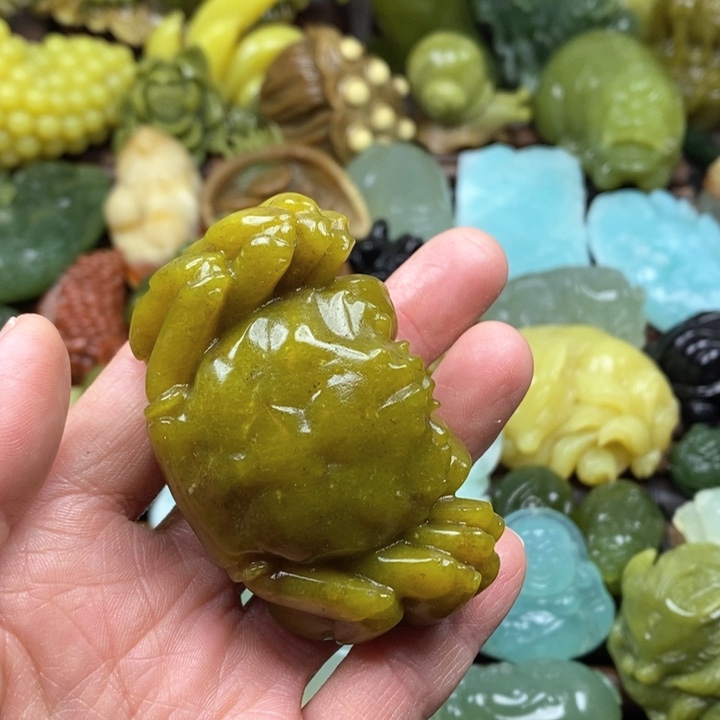 蛇纹石玉手把未镶嵌