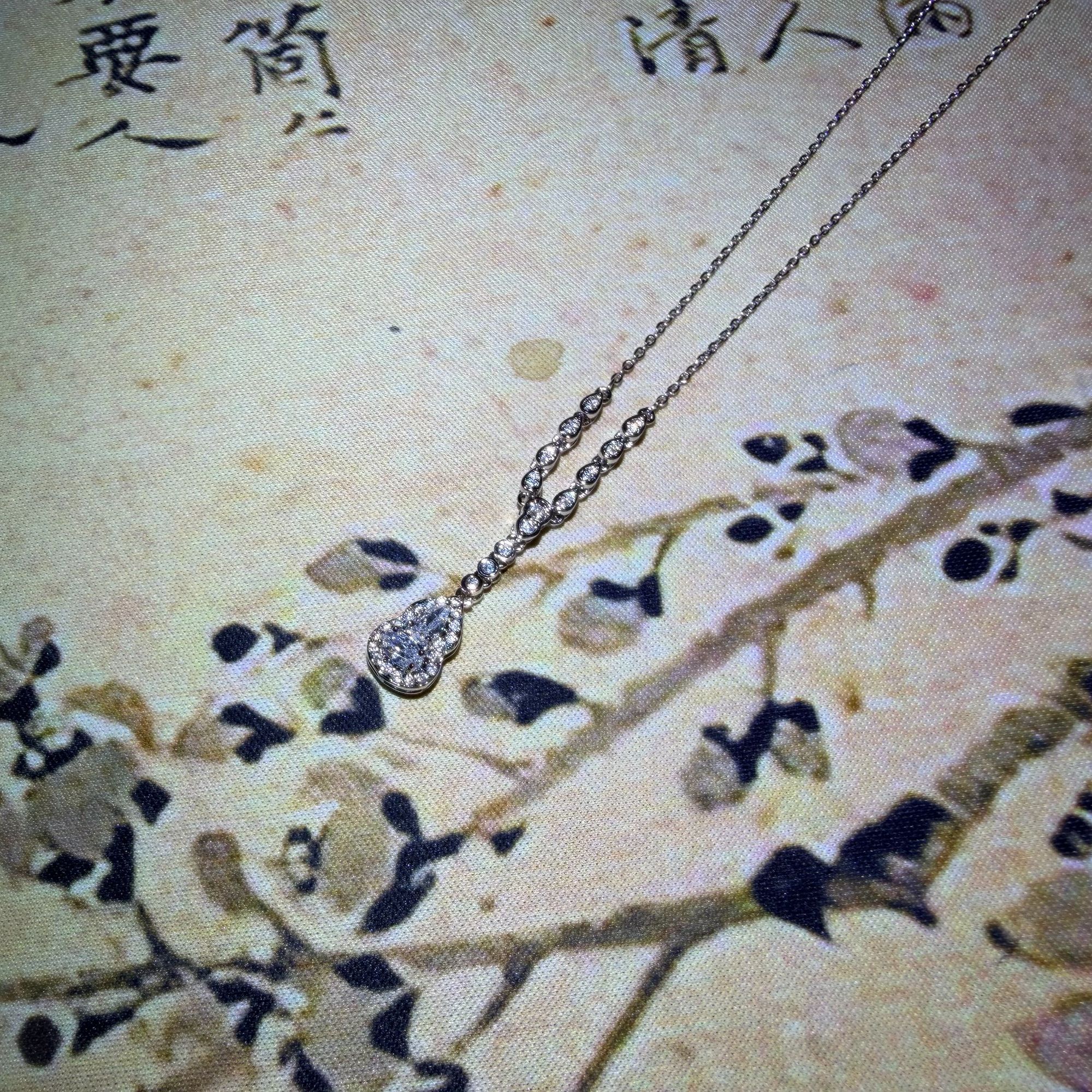 [南非甄选】 NFZX 高端定制 LC-1554 DIY套链【葫芦小水滴项链首饰
