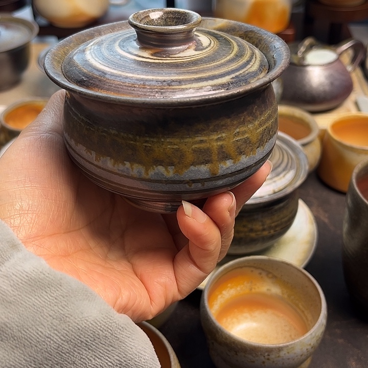 与***】茶盏柴烧茶具柴烧茶具