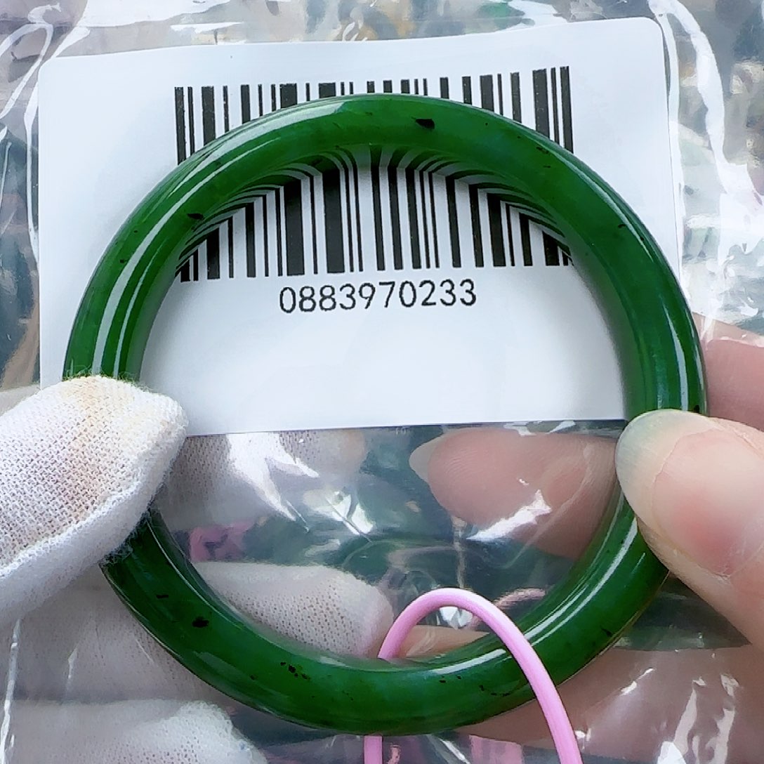 和田玉（碧玉）手镯未镶嵌58