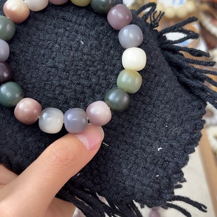 菩提根/象牙果手串卡13桶珠 手工干磨