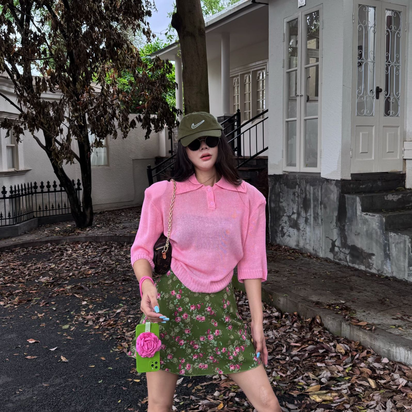 吉吉【大牌即视感】新款气质洋气针织POLO领短袖毛衣#6079 