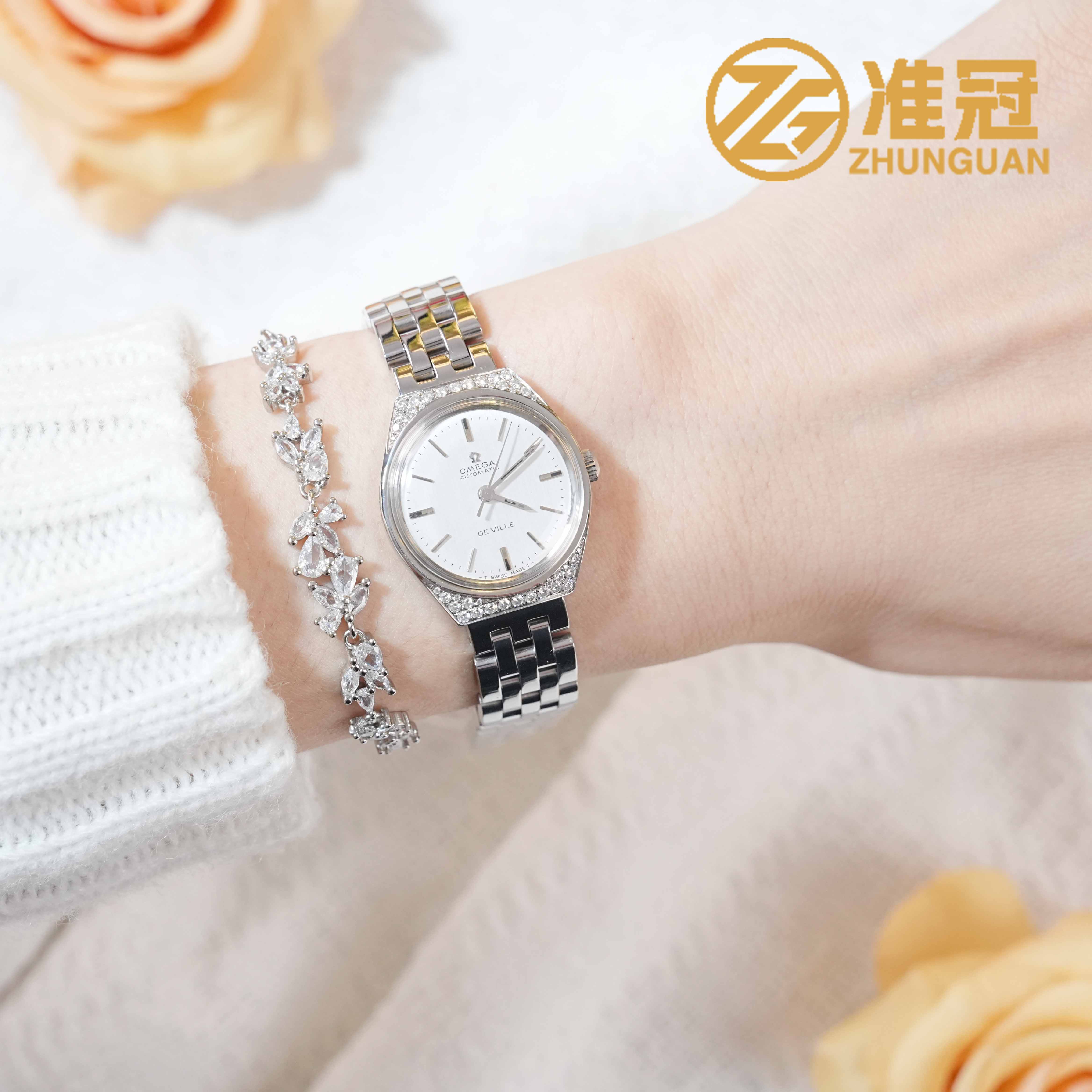 95新 Omega/欧米茄 25mm自动机械YK5117后钻盘碟飞系列名表凯