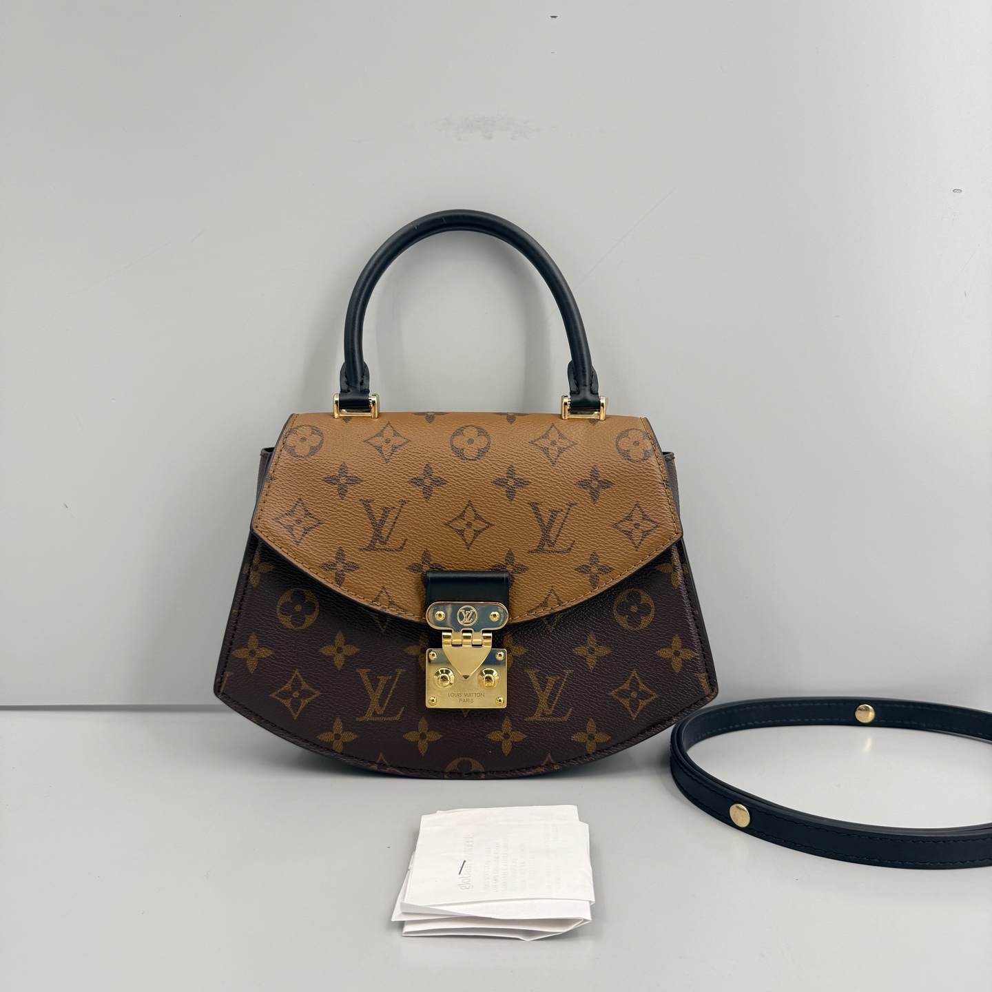 95新 LouisVuitton/路易威登 优选/拼色老花扇子包芯片23年/24×18