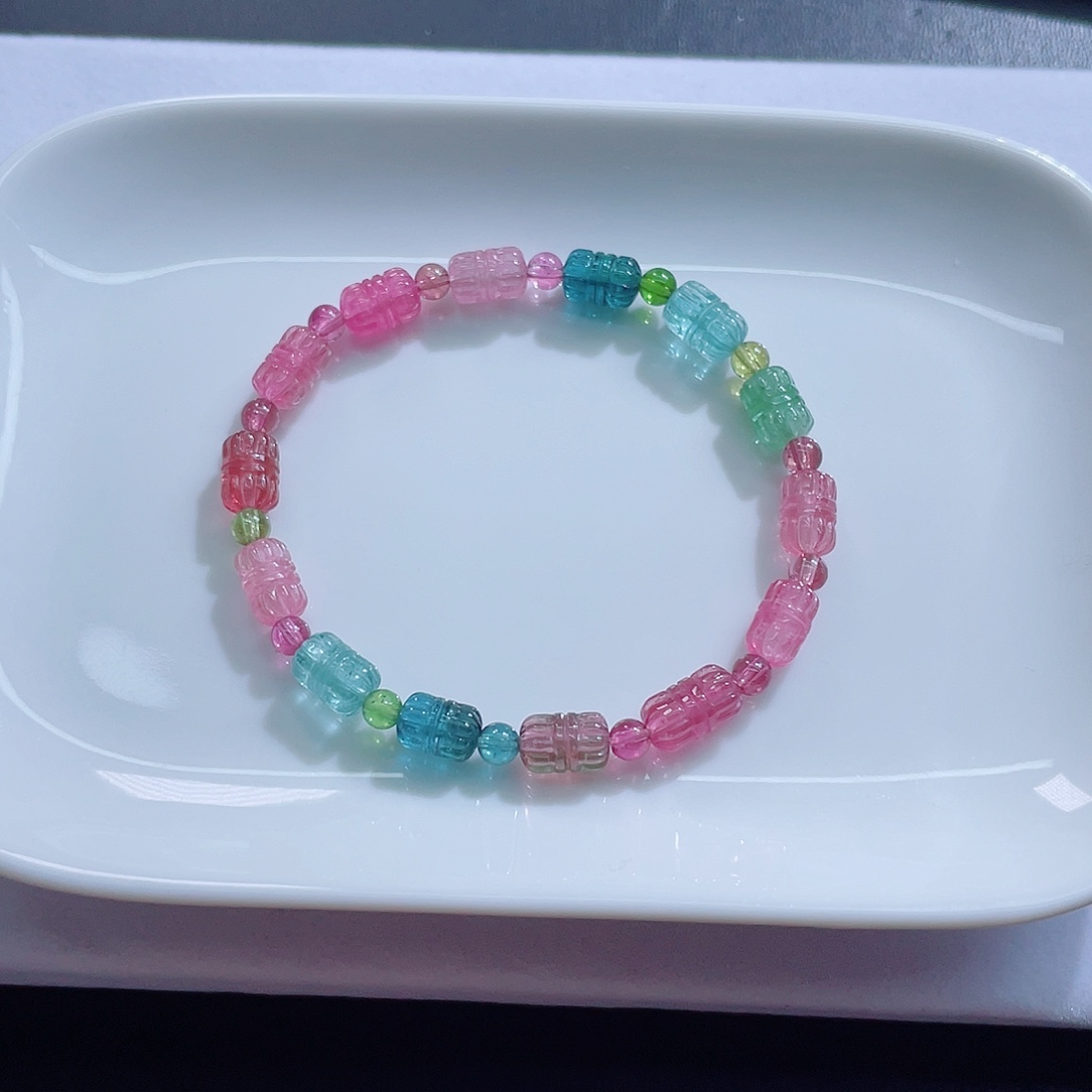 手链碧玺未镶嵌碧玺手链