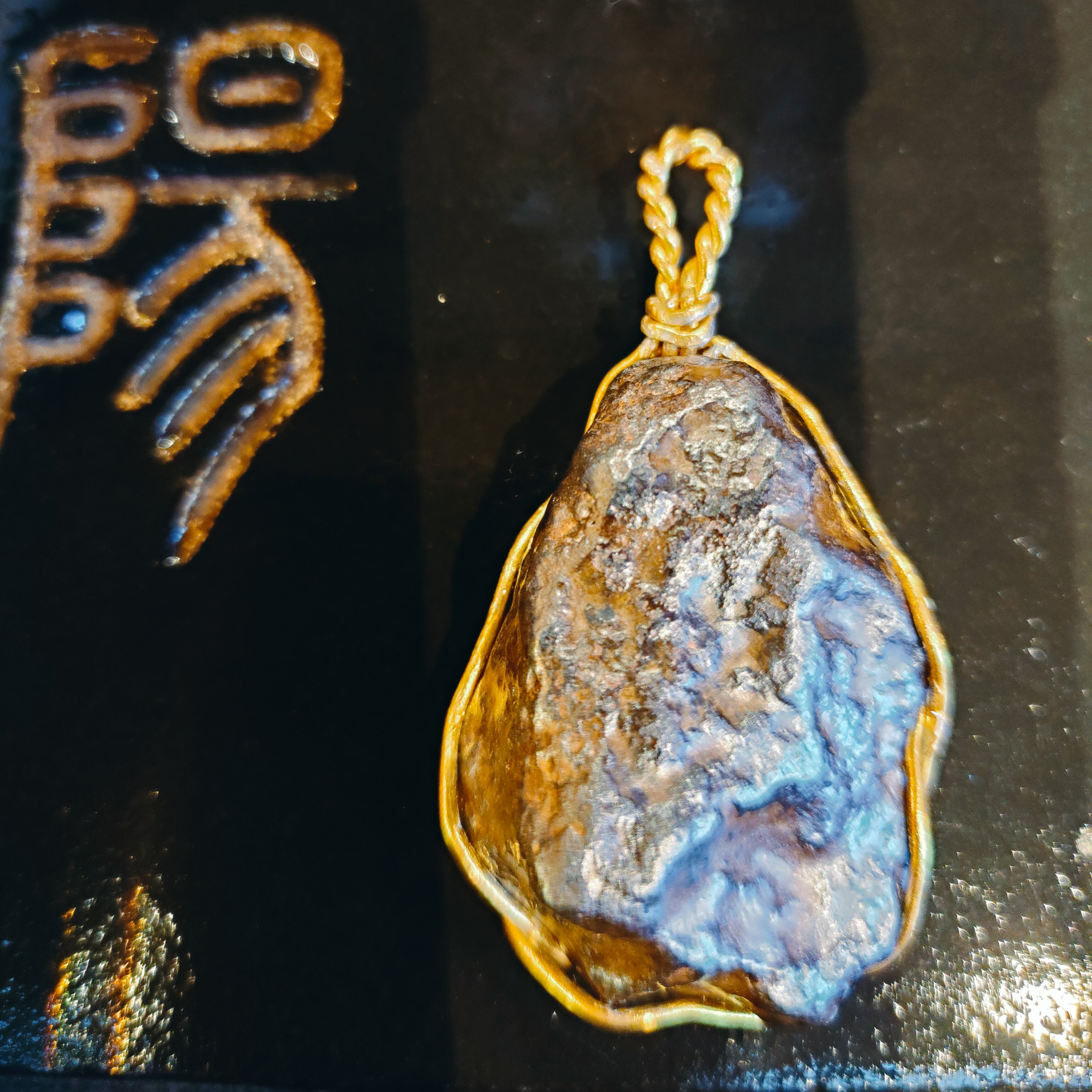 杞人忧天汶河 无镍中铁陨 原石无修手工镶嵌