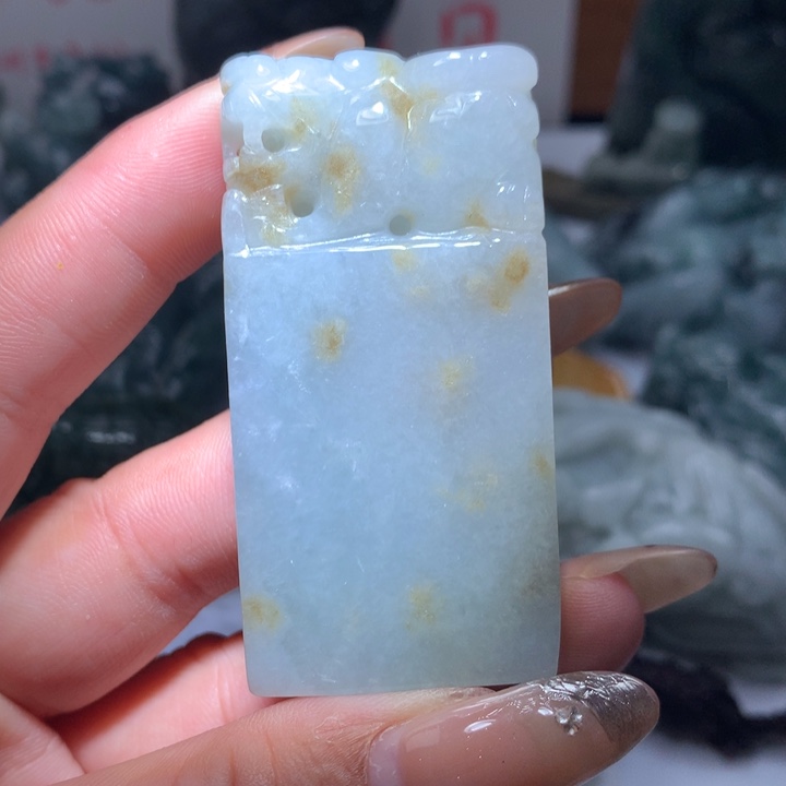 翡翠未镶嵌颈饰保真天然A货翡翠