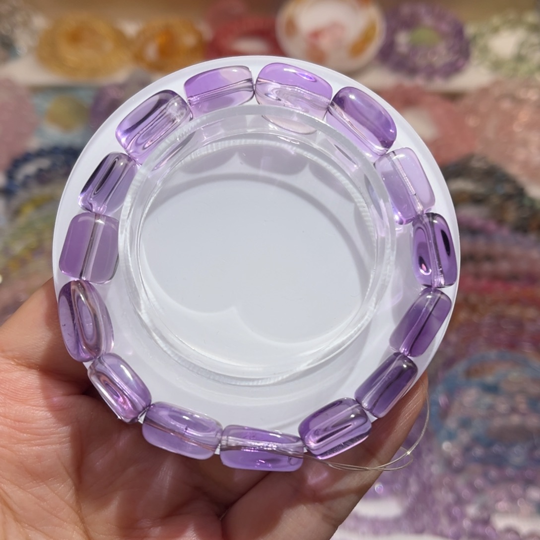 水晶手链未镶嵌紫水晶随型单圈