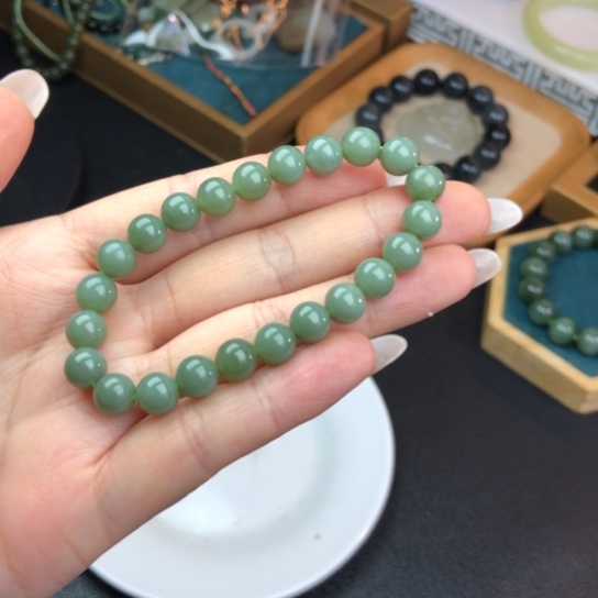 和田玉未镶嵌手链